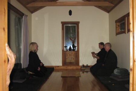 Sunday morning zazen session at the zendo.
